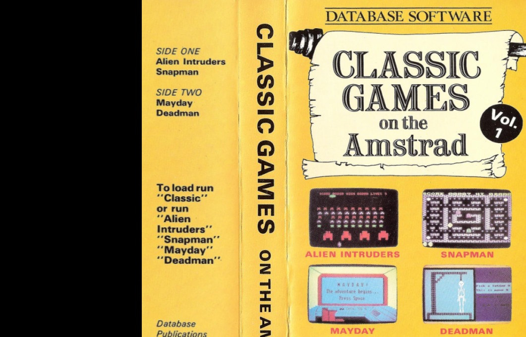 Classic Games On The Amstrad Vol. 1 — box-texture (EU)