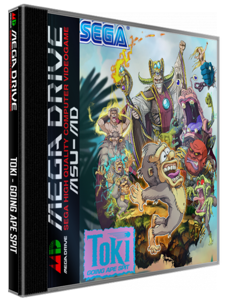 Toki : Going Ape Spit — box-3D (WOR)