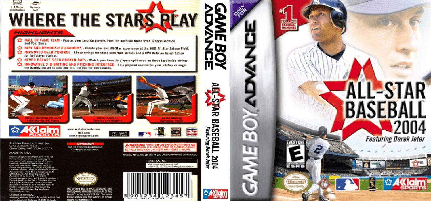 All-Star Baseball 2004 Featuring Derek Jeter — box-texture (US)