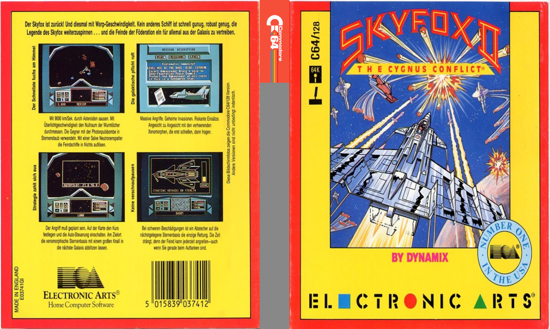 Skyfox 2 - The Cygnus Conflict — box-texture (DE)