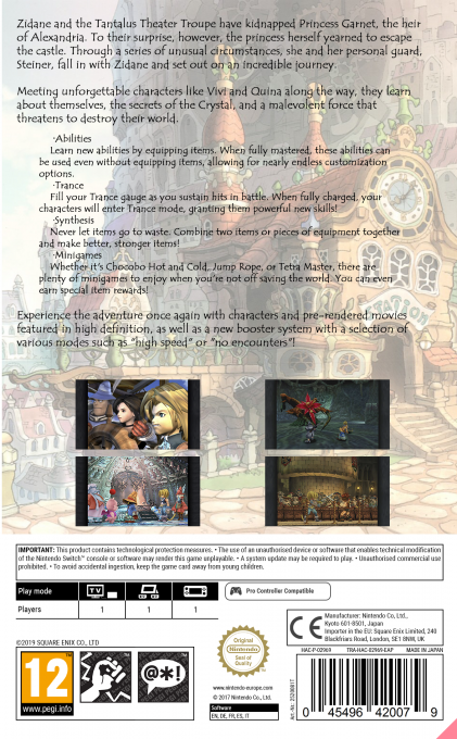 Final Fantasy 9 — box-2D-back (EU)