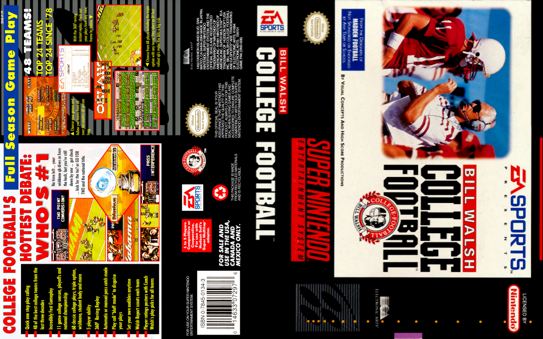 Bill Walsh College Football — box-texture (US)