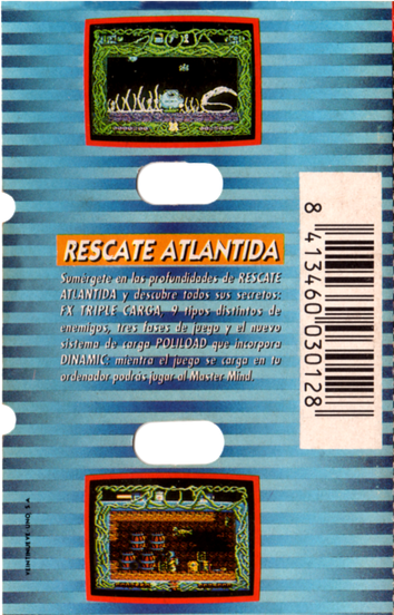 Rescate Atlantida — box-2D-back (SP)