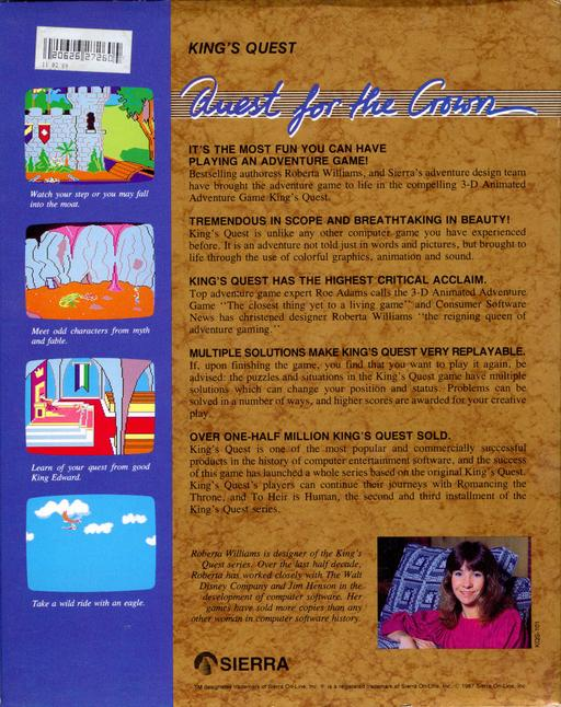 King's Quest - Quest for the Crown — box-2D-back (WOR)