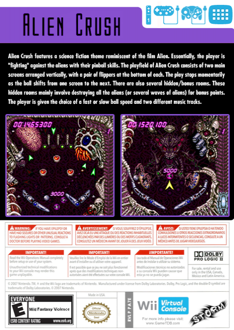 Alien Crush — box-2D-back (US)