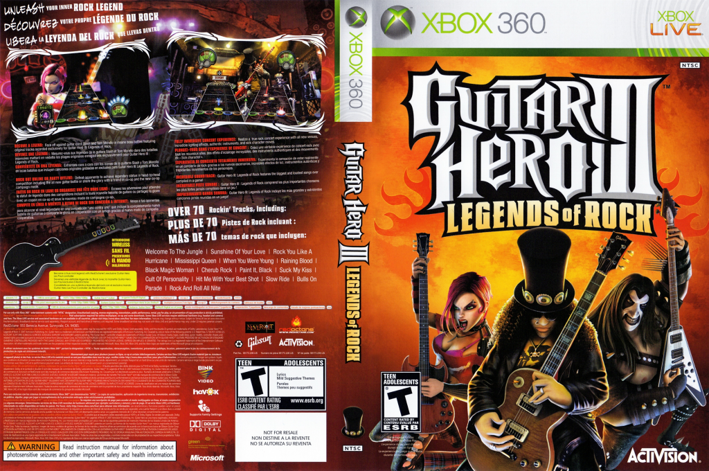 Guitar Hero III - Legends of Rock — box-texture (US)
