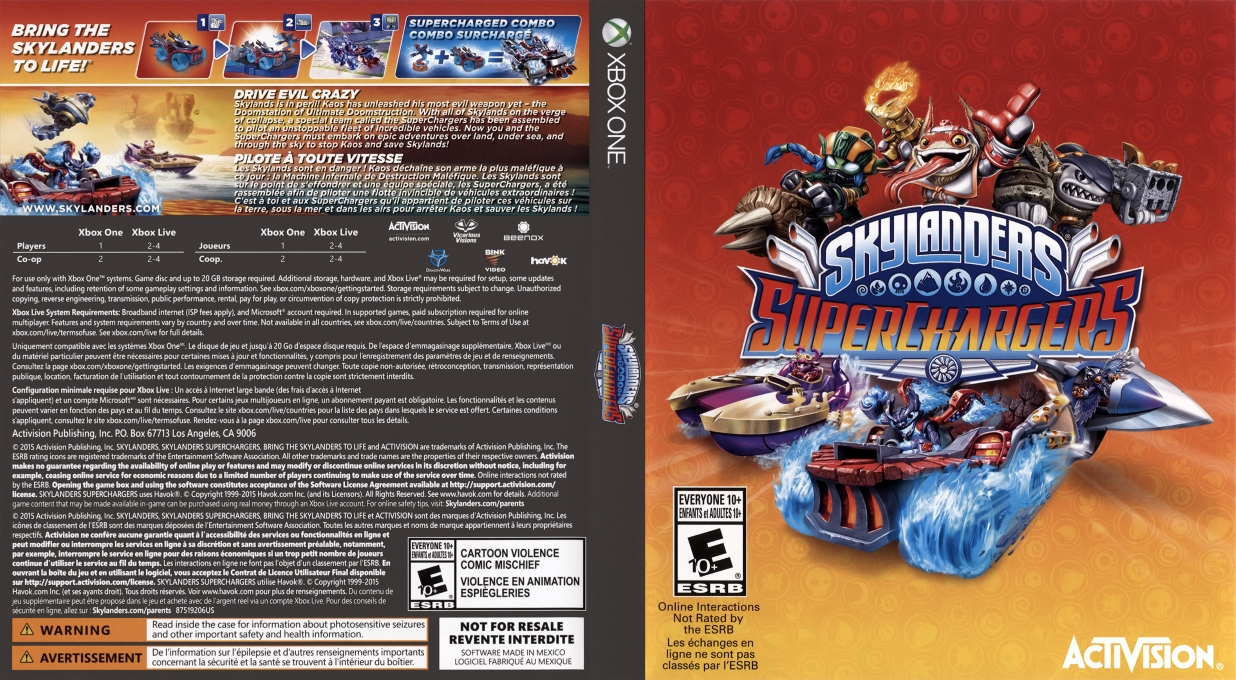Skylanders: SuperChargers - Portal Owner's Pack — box-texture (US)