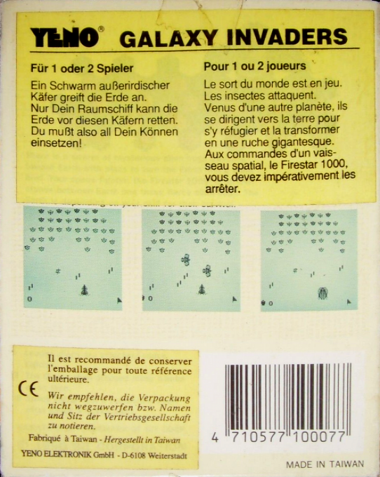 Galaxy Invaders — box-2D-back (FR)