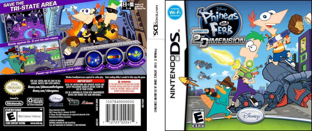 Phineas and Ferb - Across the 2nd Dimension — box-texture (US)
