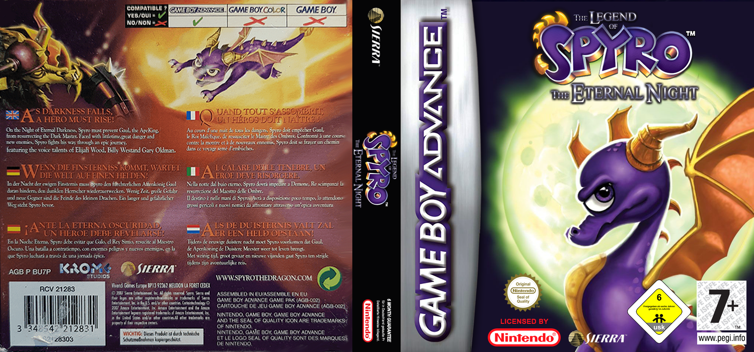 Legend Of Spyro - The Eternal Night, The — box-texture (EU)