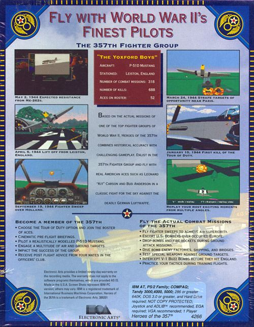 Heroes Of The 357th — box-2D-back (US)