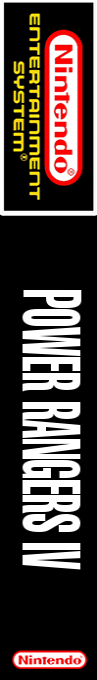 Power Rangers 4 — box-2D-side (JP)