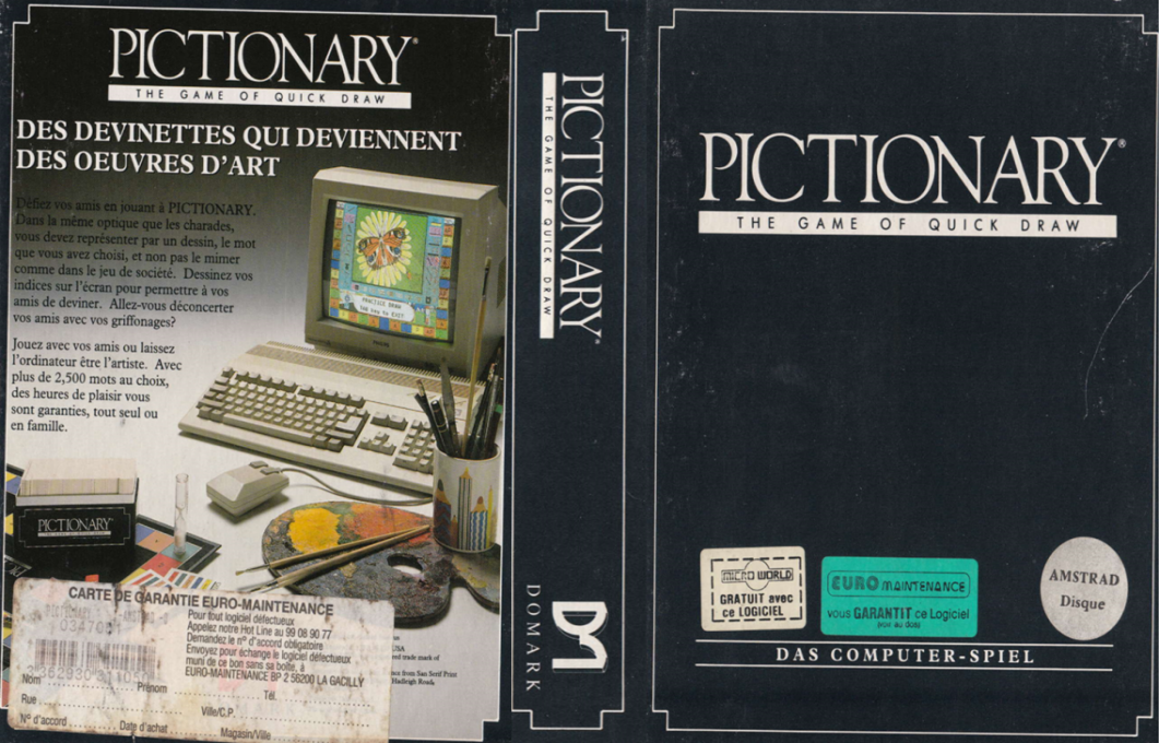 Pictionary - The Game Of Quick Draw — box-texture (FR)