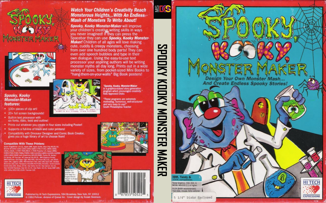 Spooky Kooky Monster Maker — box-texture (US)