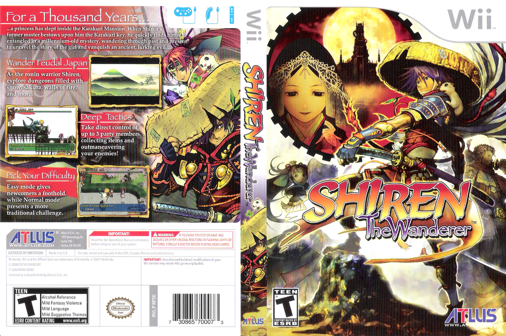 Shiren The Wanderer — box-texture (US)