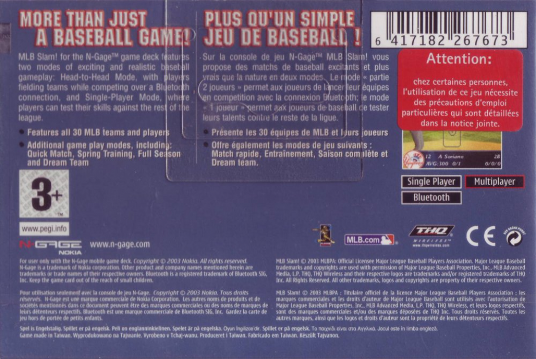 Mlb Slam — box-2D-back (EU)