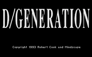 D-Generation — sstitle (WOR)