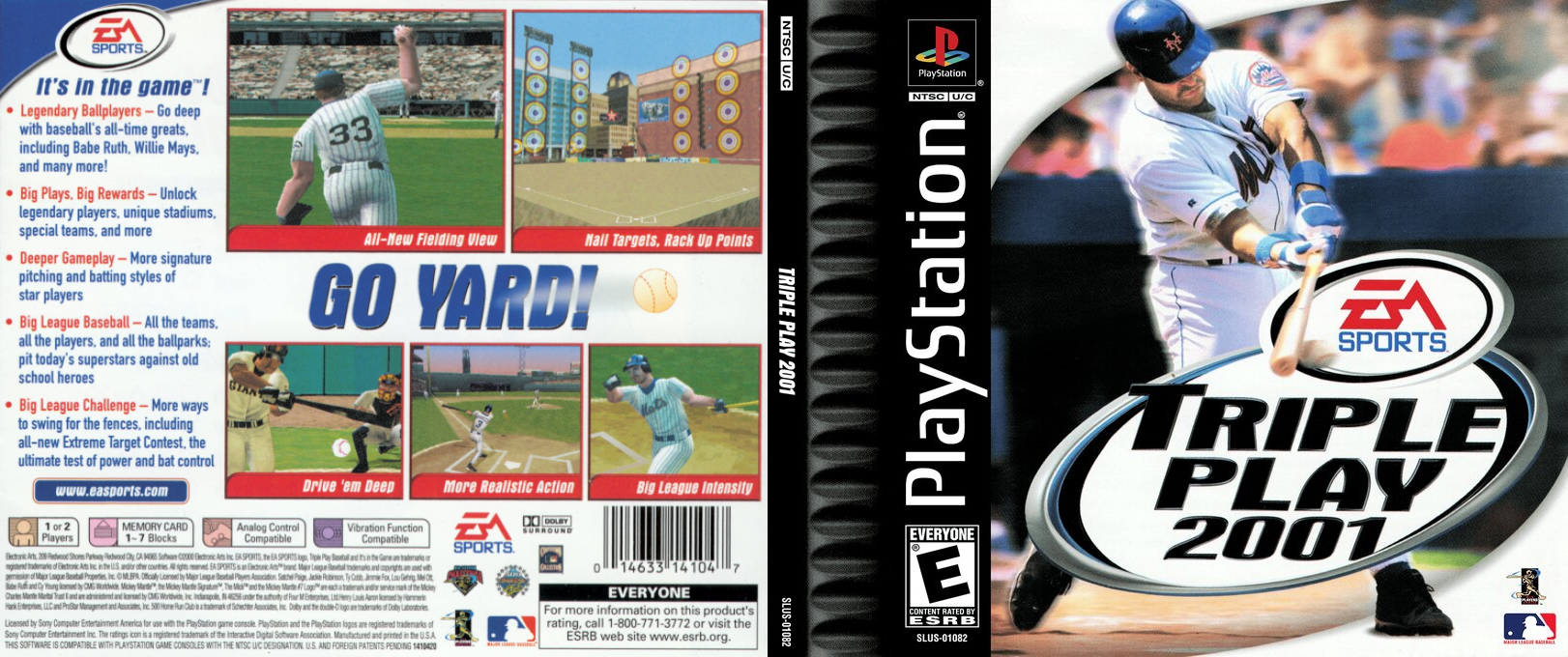 Triple Play 2001 — box-texture (US)