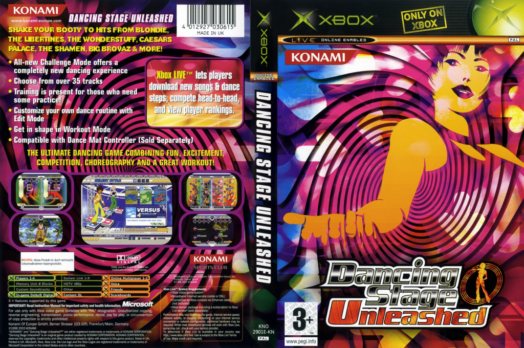 Dancing Stage Unleashed — box-texture (EU)