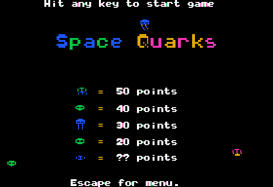Space Quarks — sstitle (WOR)