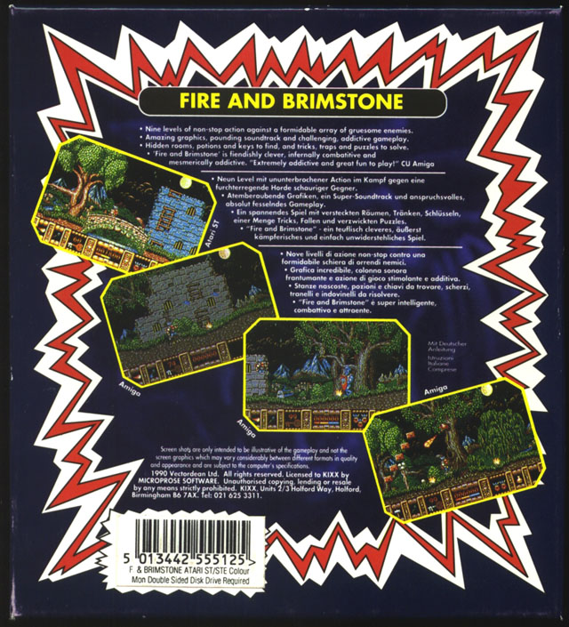 Fire and Brimstone — box-2D-back (EU)