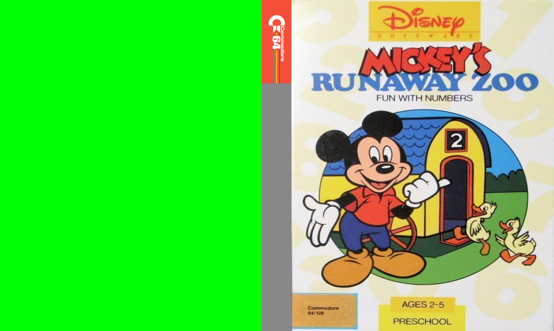Mickey's Runaway Zoo — box-texture (US)