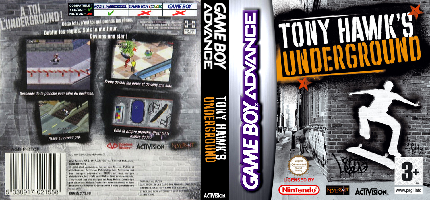 Tony Hawk's Underground — box-texture (FR)