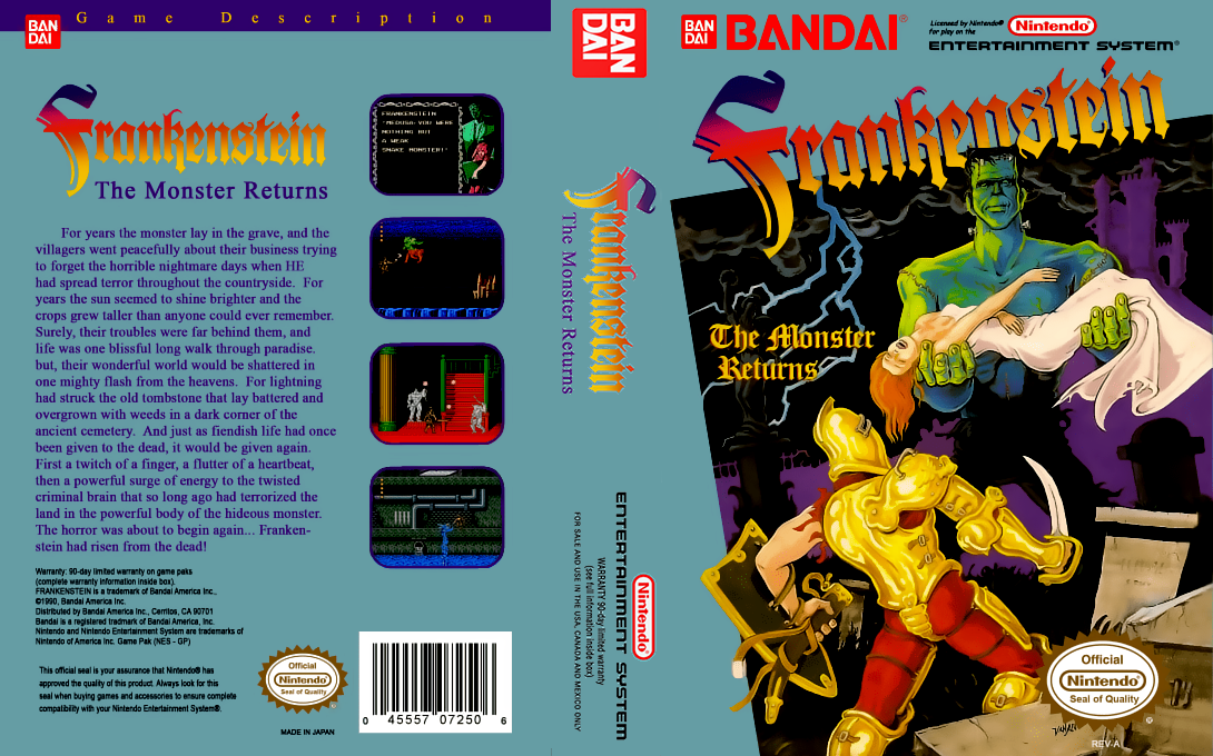 Frankenstein - The Monster Returns — box-texture (US)