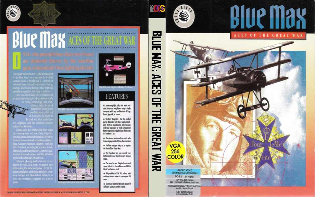 Blue Max - Aces Of The Great War — box-texture (US)