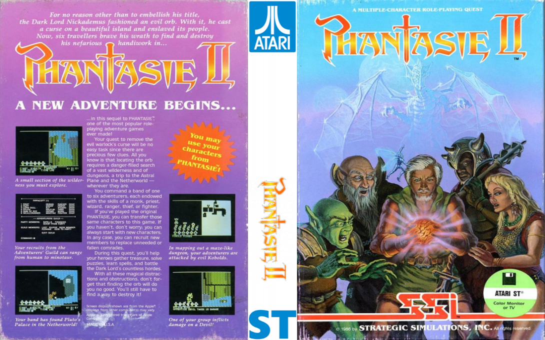 Phantasie 2 — box-texture (EU)