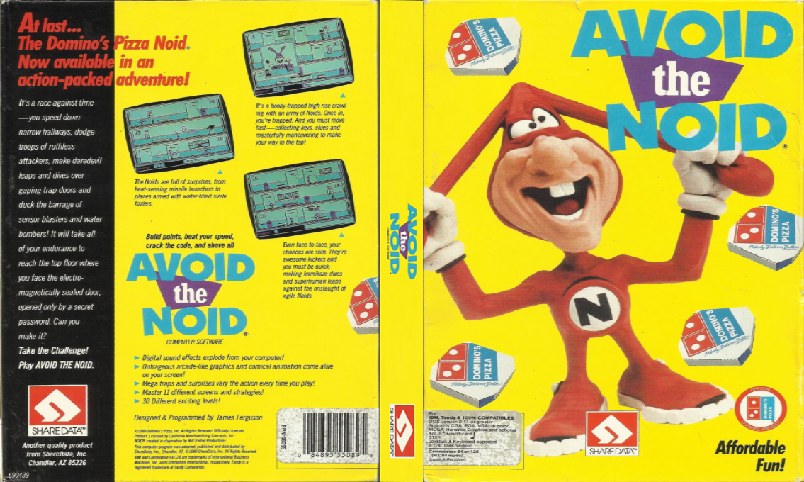 Avoid The Noid — box-texture (US)
