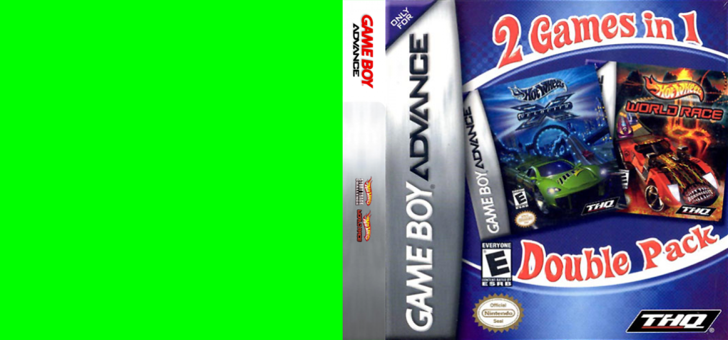2 Game Pack! - Hot Wheels - Stunt Track Challenge + Hot Wheels - World Race — box-texture (US)