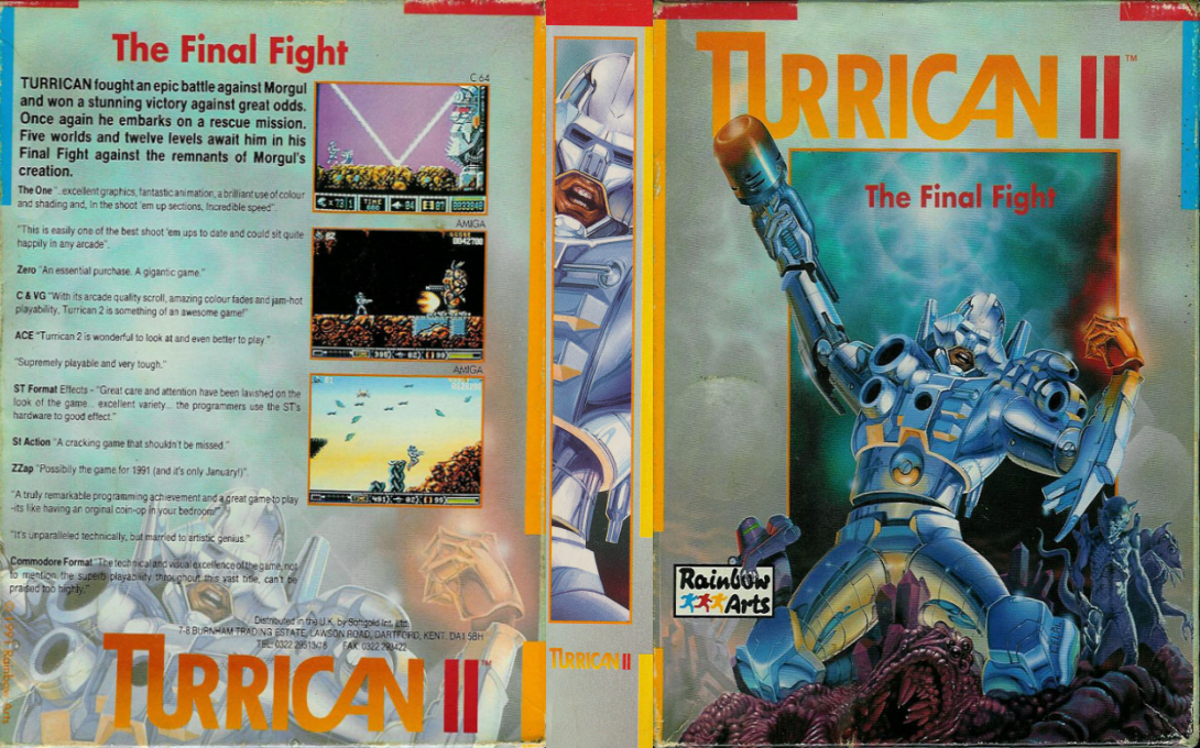 Turrican II - The Final Fight — box-texture (EU)