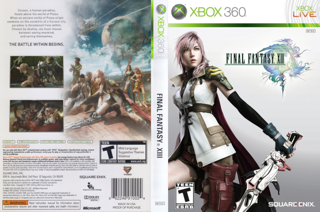Final Fantasy XIII — box-texture (US)