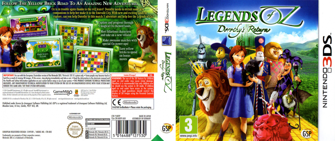 Legends of Oz - Dorothy's Return — box-texture (EU)