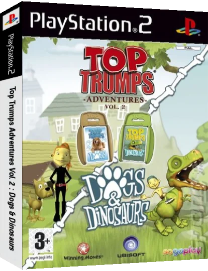 Top Trumps Adventures Vol. 2 - Dogs & Dinosaurs — box-3D (EU)