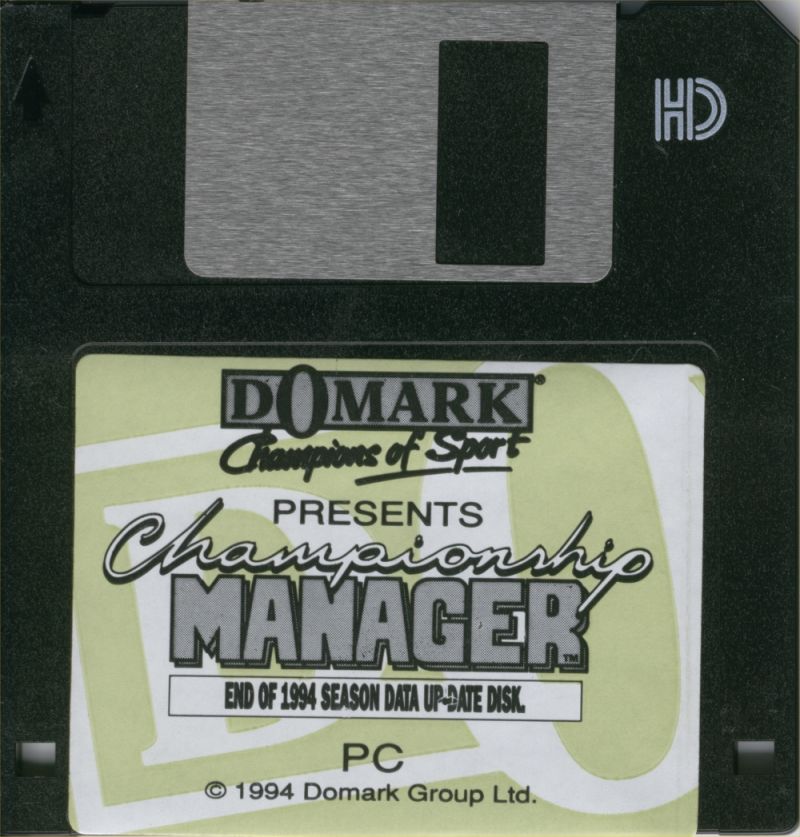 Championship Manager: End of 1994 Season Data Up-date Disk — support-2D (UK)