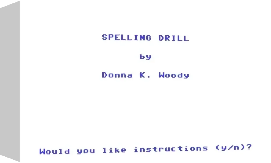 Spelling Drill #010 — box-3D (WOR)