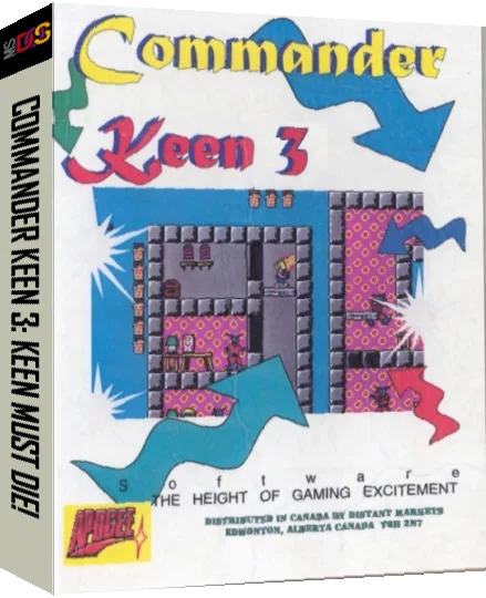 Commander Keen 3 - Keen Must Die! — box-3D (US)