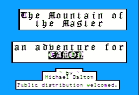 Eamon 172 - The Mountain of the Master — ss (WOR)