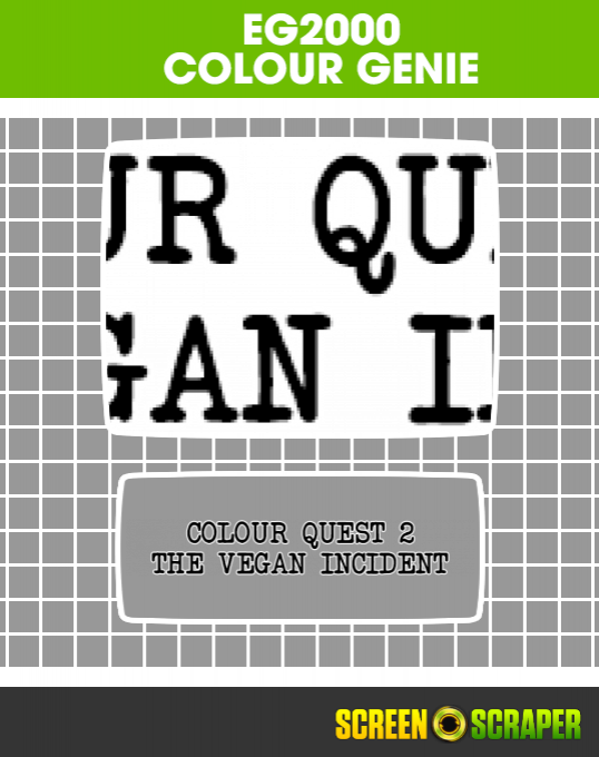 Colour Quest 2 - The Vegan Incident — box-2D (SS)