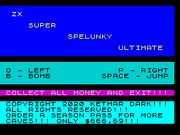 ZX Super Spelunky Ultimate — sstitle (WOR)