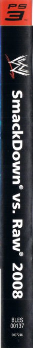 WWE SmackDown vs. Raw 2008 — box-2D-side (DE)