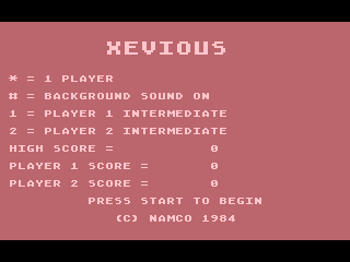 Xevious — sstitle (US)