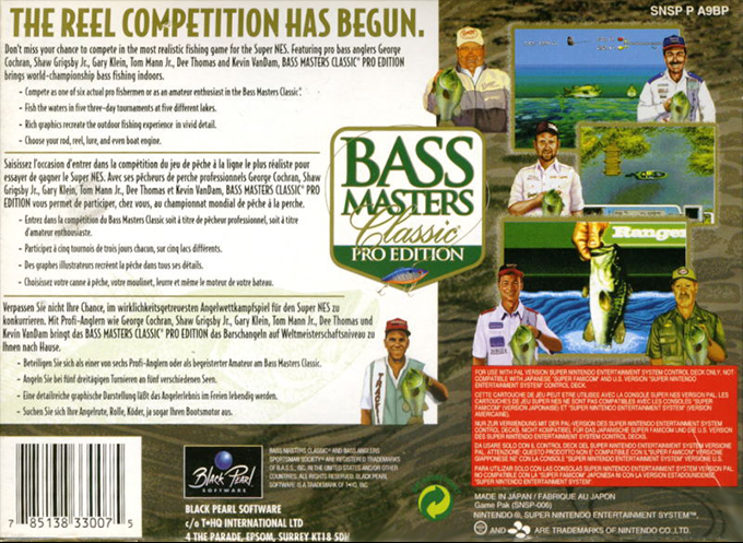 Bass Masters Classic - Pro Edition — box-2D-back (EU)