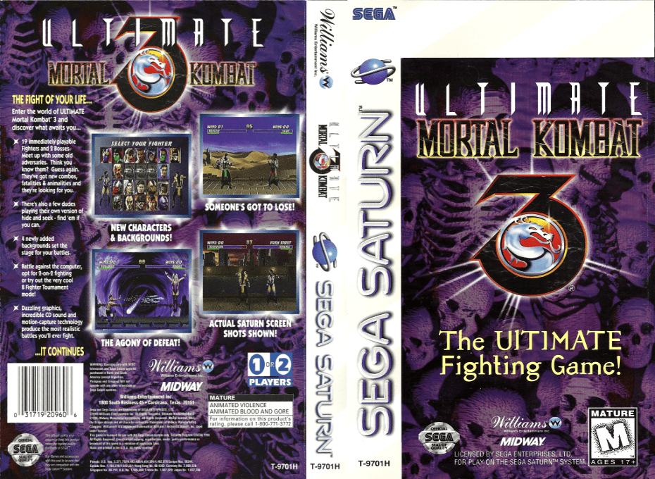 Ultimate Mortal Kombat 3 — box-texture (US)