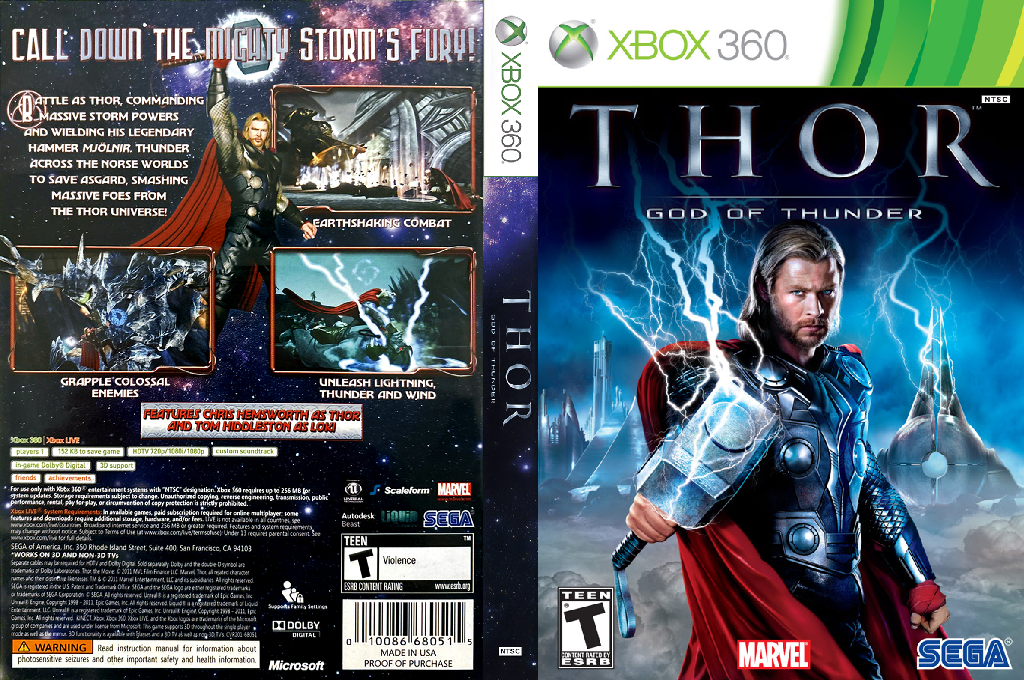 Thor - God of Thunder — box-texture (US)
