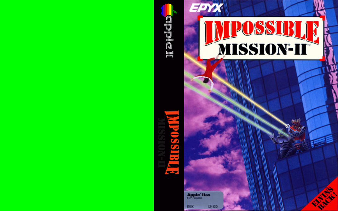 Impossible Mission II — box-texture (US)