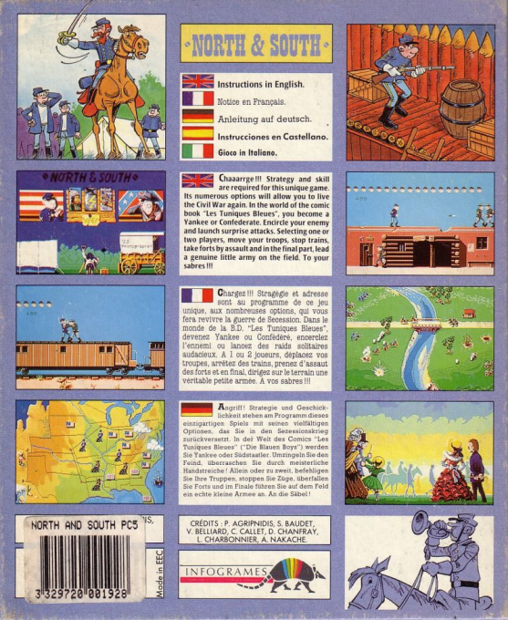 North And South — box-2D-back (EU)