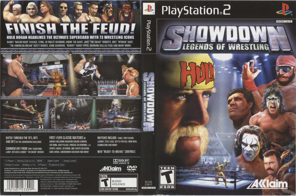 Showdown - Legends Of Wrestling — box-texture (US)